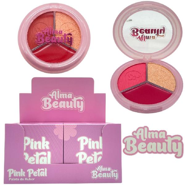 Trio De Rubor Pink Petal Alma Beauty
