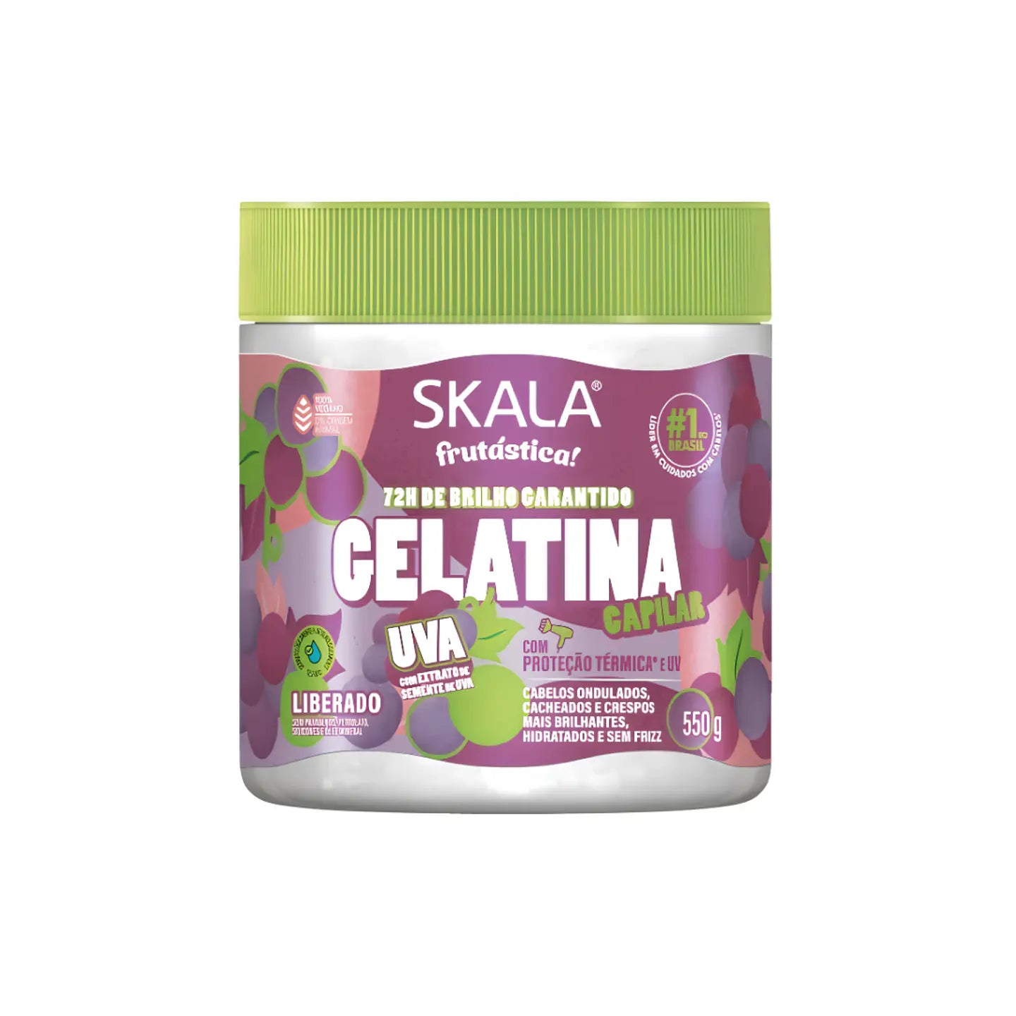Gelatina Fruitastic Uva 550ml Skala