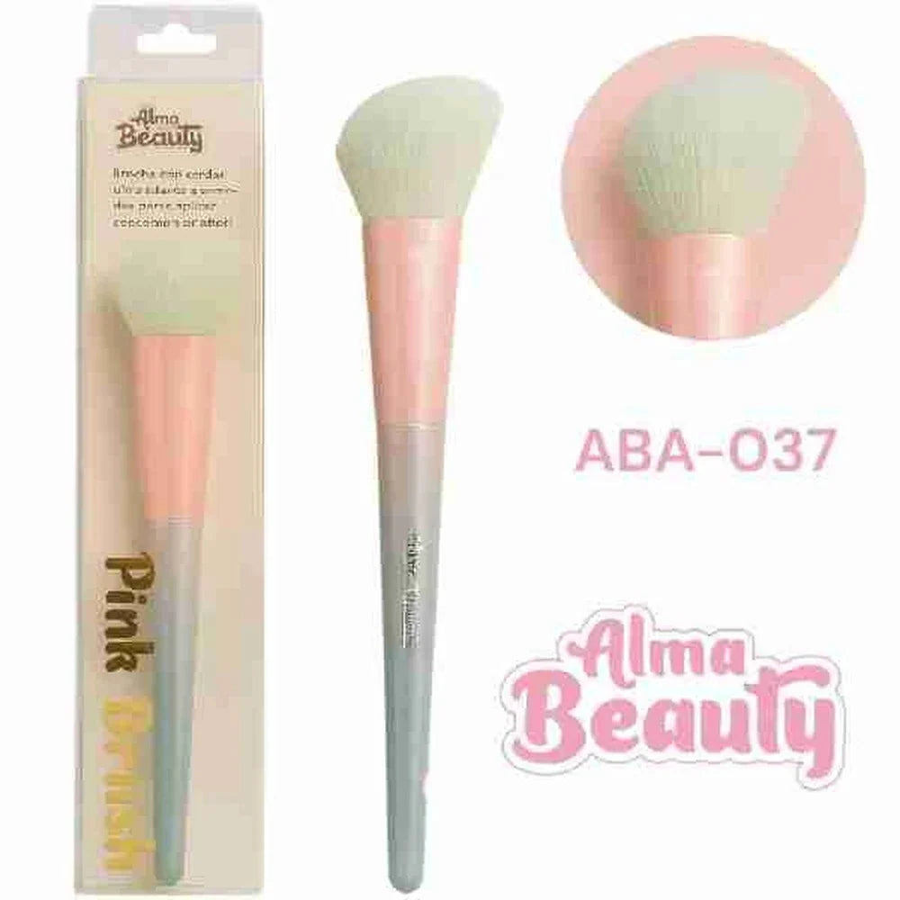 Brocha Pink Brush Rubor y Contorno Alma Beauty