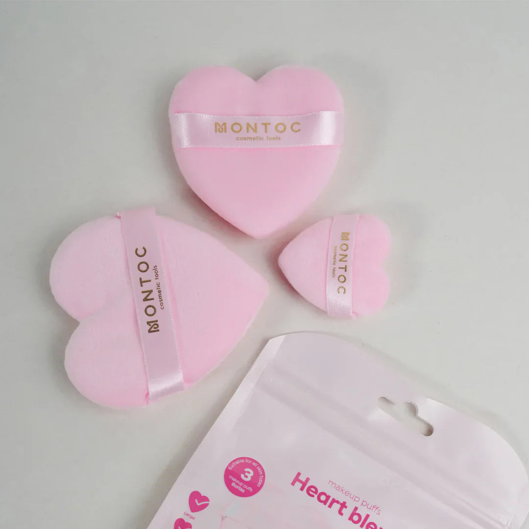 Set De Borla Corazon Rosado Montoc