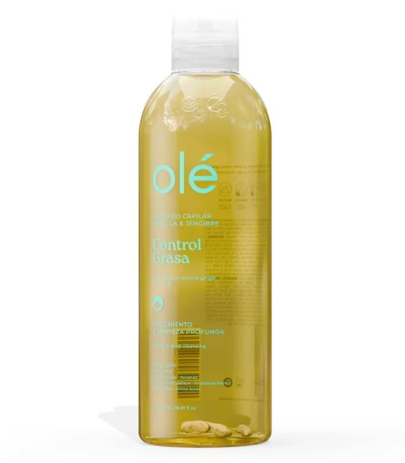 Shampoo Control Grasa Cebolla y Jengibre 500ml Ole