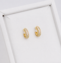 Aretes Mini Circones Blancos