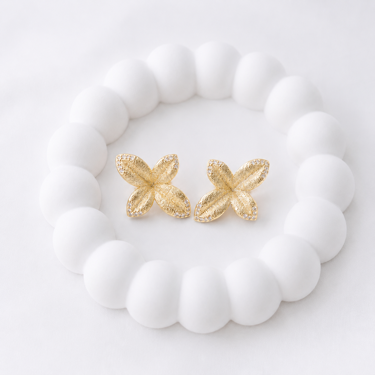 Arete Flor Dorado