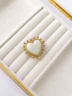 Anillo Corazon Blanco