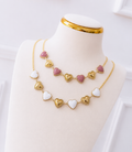 Collar Dijes Corazones