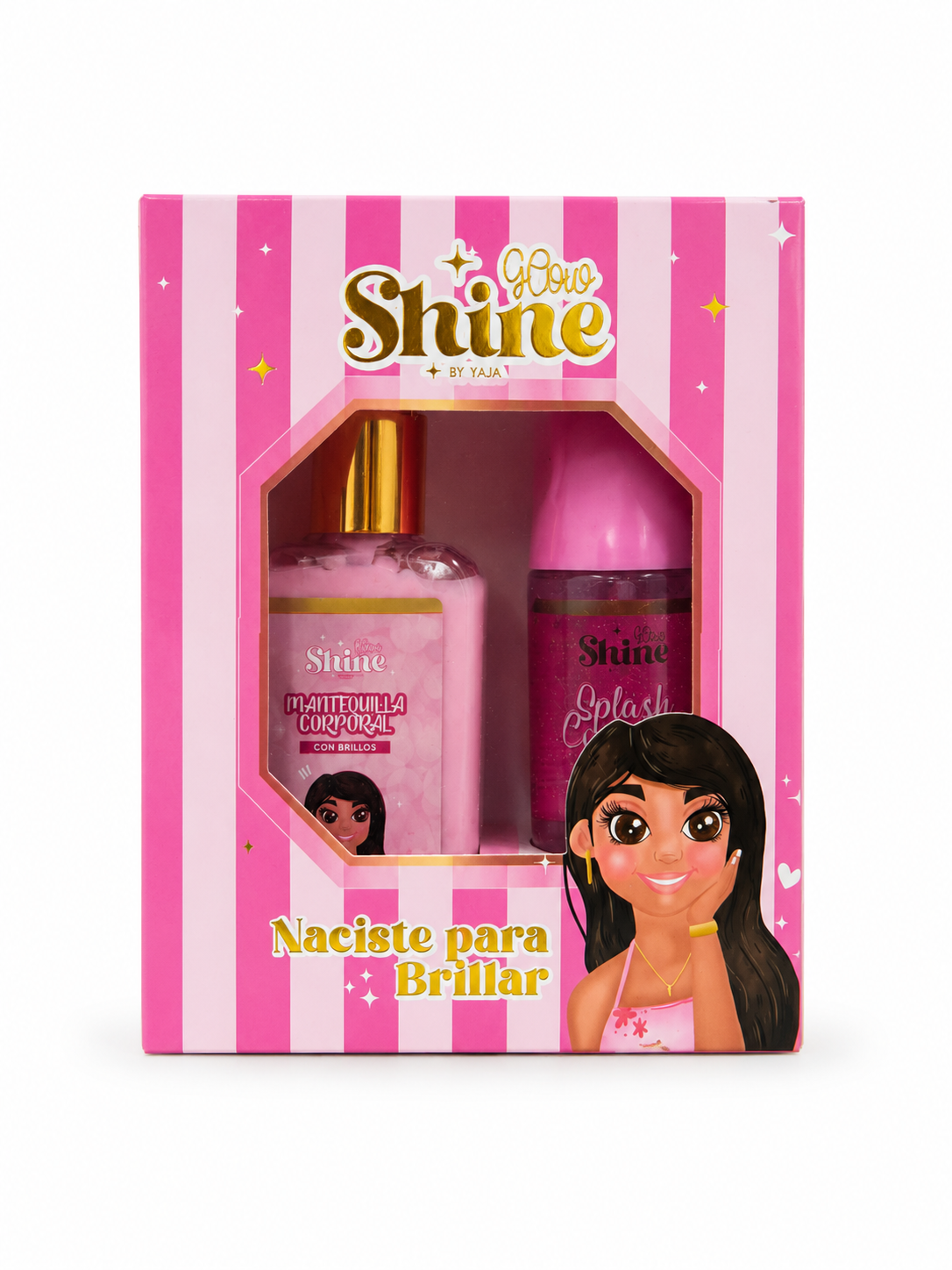 Mini Kit Rosado Glow Shine By Yaja (Mantequilla + Splash)
