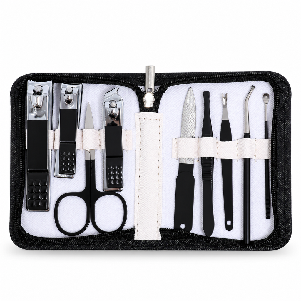 KIT MANICURE 10 PIEZAS + ESTUCHE