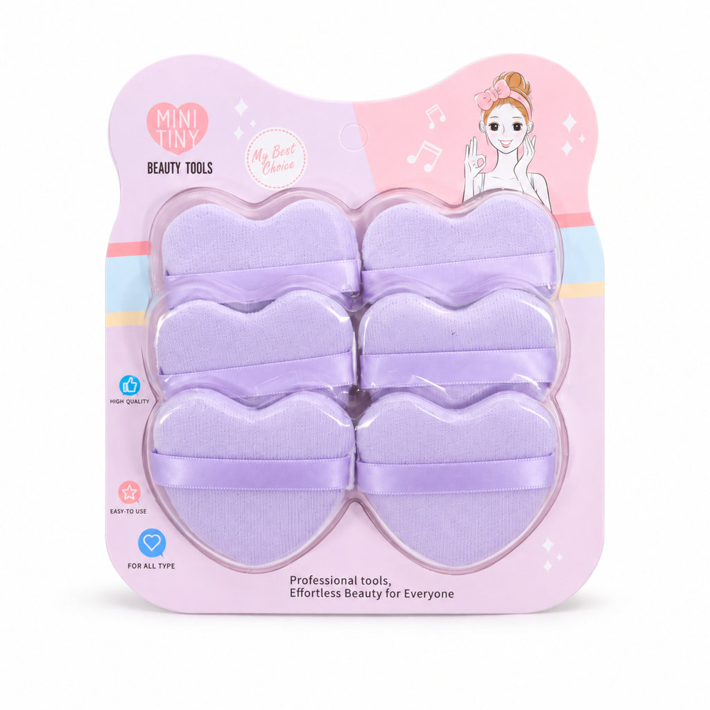 SET BORLAS PARA MAQUILLAJE X6
