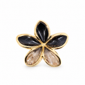 PINZA PARA CABELLO FLOR DEGRADE BORDE DORADA