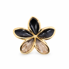 PINZA PARA CABELLO FLOR DEGRADE BORDE DORADA
