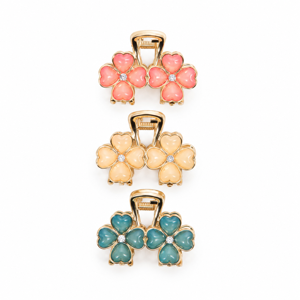 PINZA FLORES CON CORAZONES