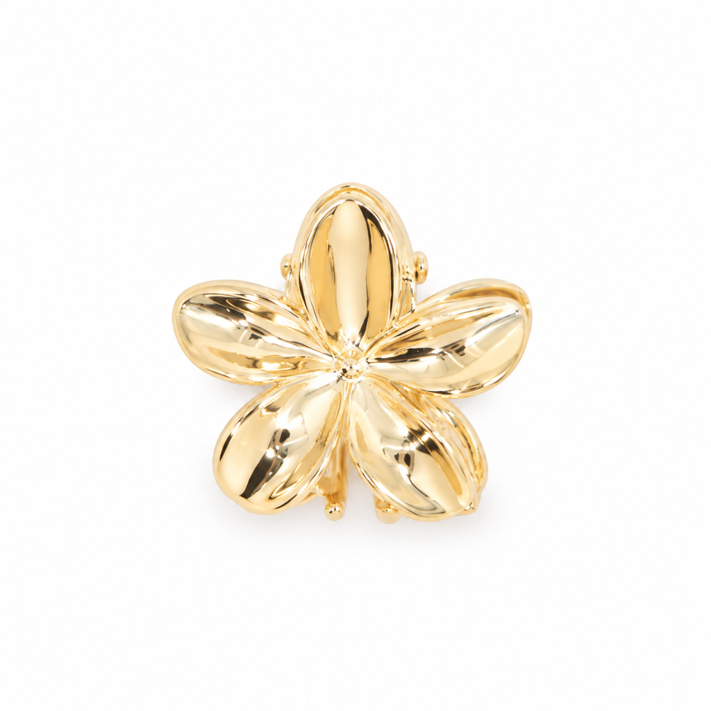 PINZA FLOR METALIZADA