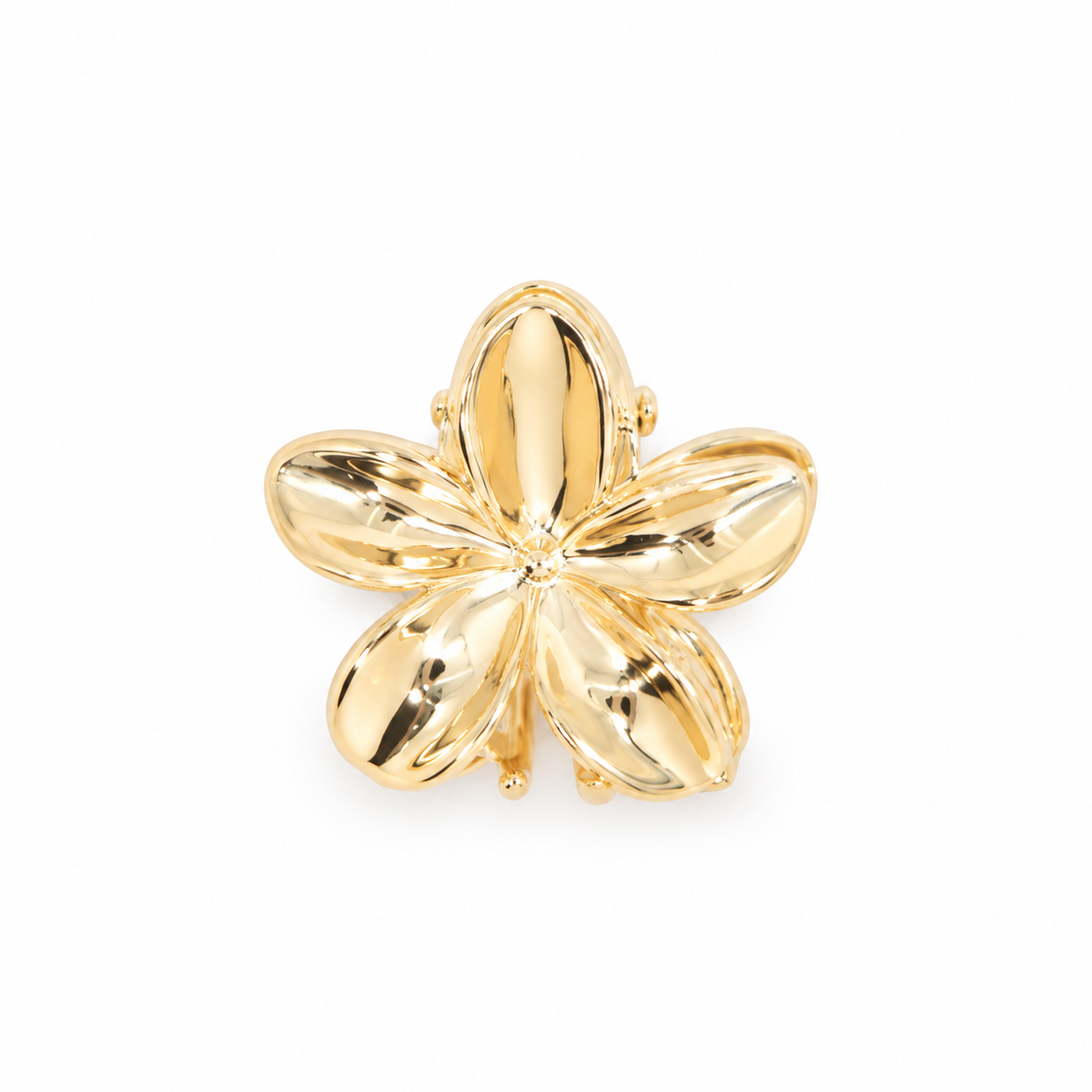 PINZA FLOR METALIZADA
