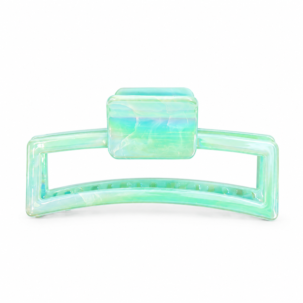 PINZA PARA CABELLO RECTANGULAR EFECTO MÁRMOL
