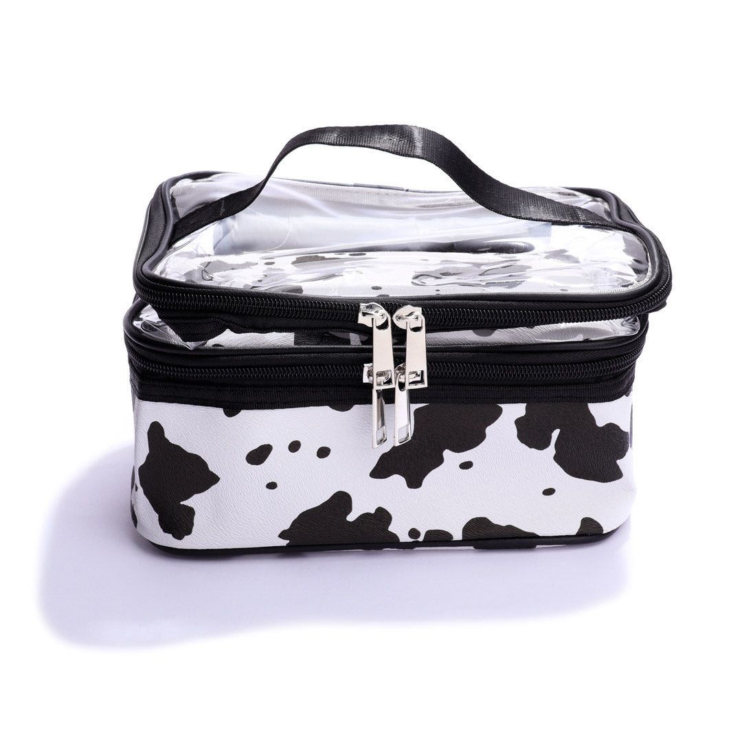 Cosmetiquera Doble Cow Print