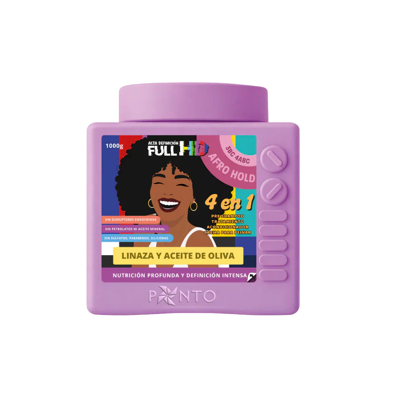 Tratamiento Full HD Afro Hold (Linaza y Oliva) Ponto
